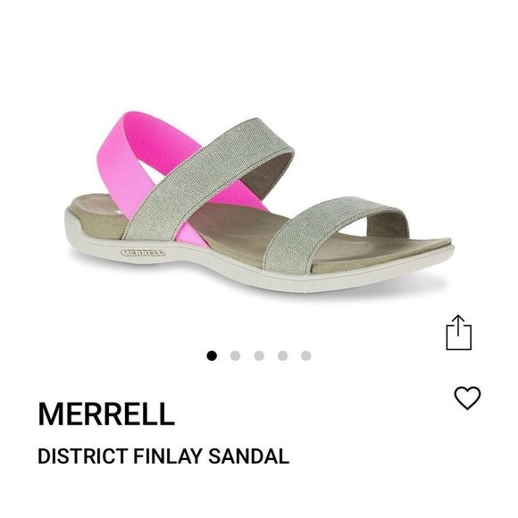 MERRELL Khaki Finley Sandals Size 10 - Picture 1 of 8